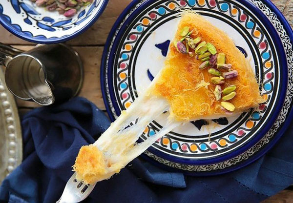 شیرینی کنافه (کونفی)؛ این سدر پنیری ترکی!